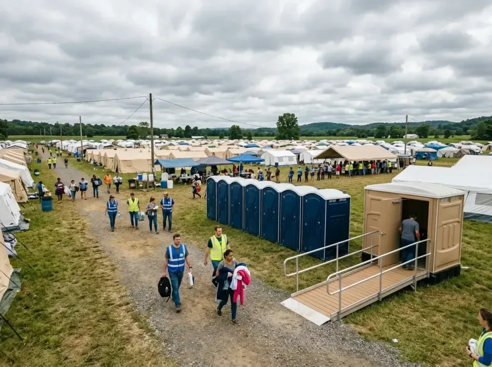 disaster-relief-camp-restrooms-010 — frequently asked questions, Dumpster & Portable Bathrooms Rental in Hartselle, AL